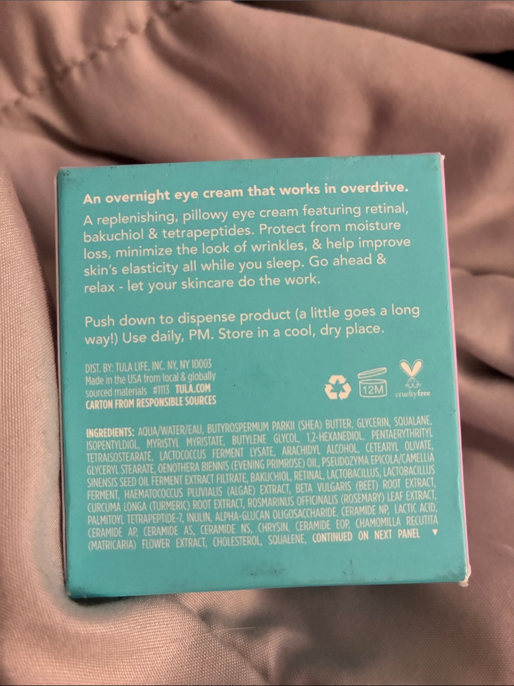 Tula Skincare Eye Recharge + Replenish Cream – Turquoise - Picture 3 of 8